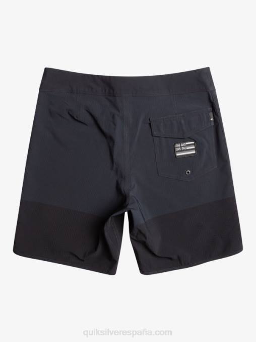 negro shorts de playa highlite festoneado 19 D6T4D37 hombres Quiksilver