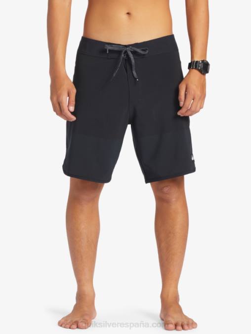 negro shorts de playa highlite festoneado 19 D6T4D37 hombres Quiksilver