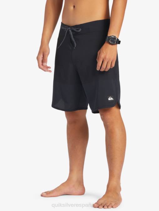 negro shorts de playa highlite festoneado 19 D6T4D37 hombres Quiksilver