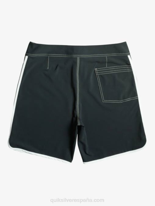 negro shorts de playa originales festoneados 18 D6T4D86 hombres Quiksilver