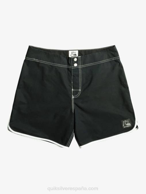 negro shorts de playa originales scallop snap 16 D6T4D168 hombres Quiksilver