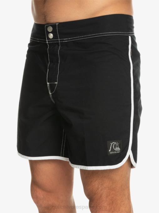 negro shorts de playa originales scallop snap 16 D6T4D168 hombres Quiksilver