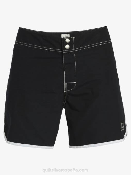 negro shorts de playa originales scallop snap 16 D6T4D168 hombres Quiksilver