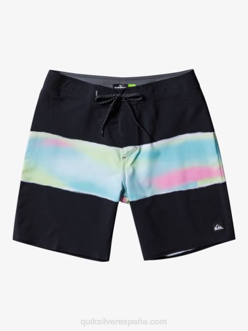 negro shorts de playa surfsilk air brush 19 D6T4D643 hombres Quiksilver