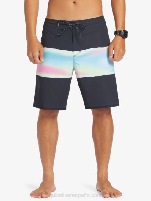 negro shorts de playa surfsilk air brush 19 D6T4D643 hombres Quiksilver