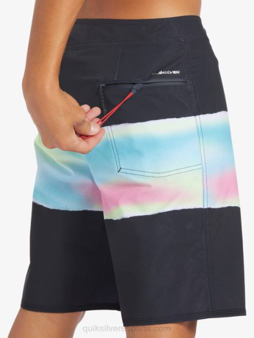 negro shorts de playa surfsilk air brush 19 D6T4D643 hombres Quiksilver