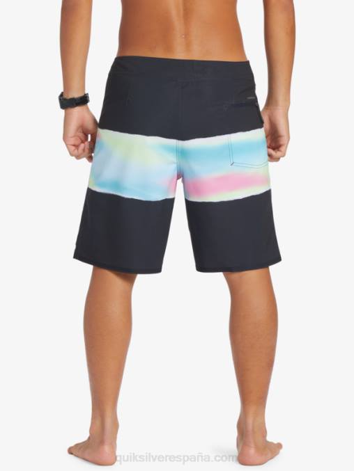 negro shorts de playa surfsilk air brush 19 D6T4D643 hombres Quiksilver