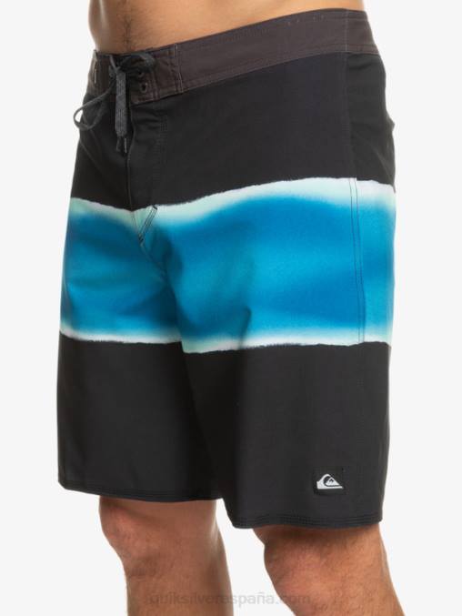 negro shorts de playa surfsilk air brush 19 D6T4D647 hombres Quiksilver