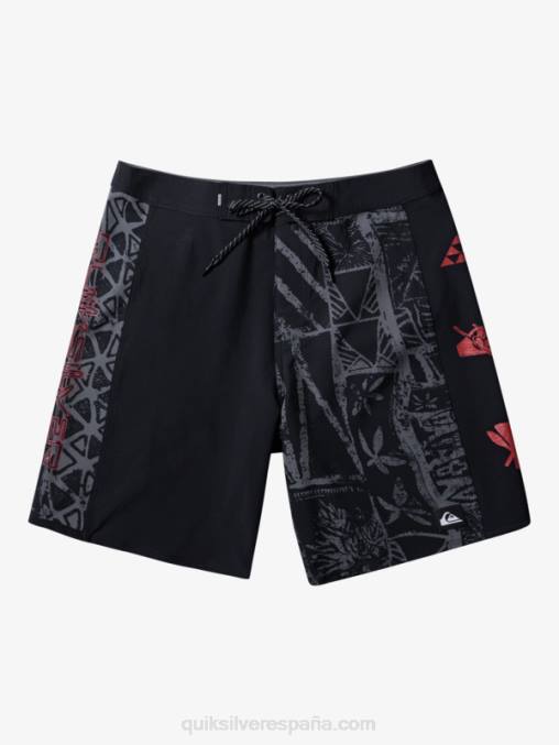 negro shorts de playa surfsilk arch hawaii 19 D6T4D637 hombres Quiksilver