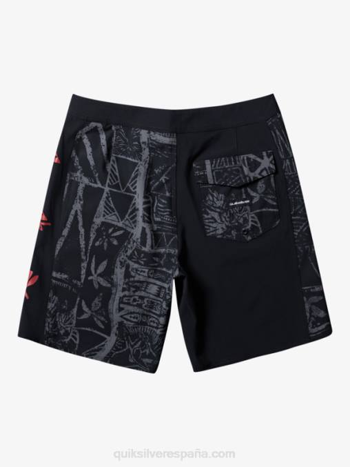 negro shorts de playa surfsilk arch hawaii 19 D6T4D637 hombres Quiksilver