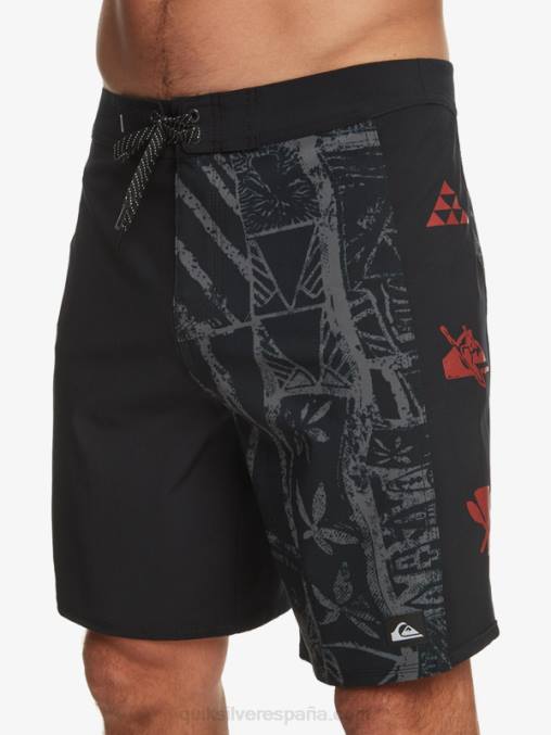 negro shorts de playa surfsilk arch hawaii 19 D6T4D637 hombres Quiksilver
