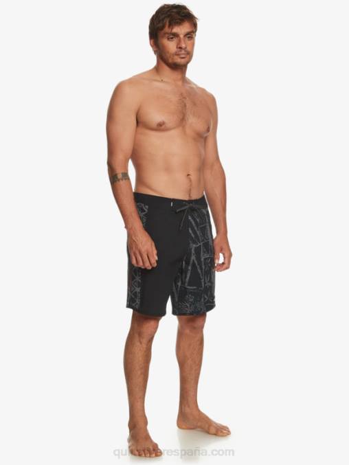 negro shorts de playa surfsilk arch hawaii 19 D6T4D637 hombres Quiksilver