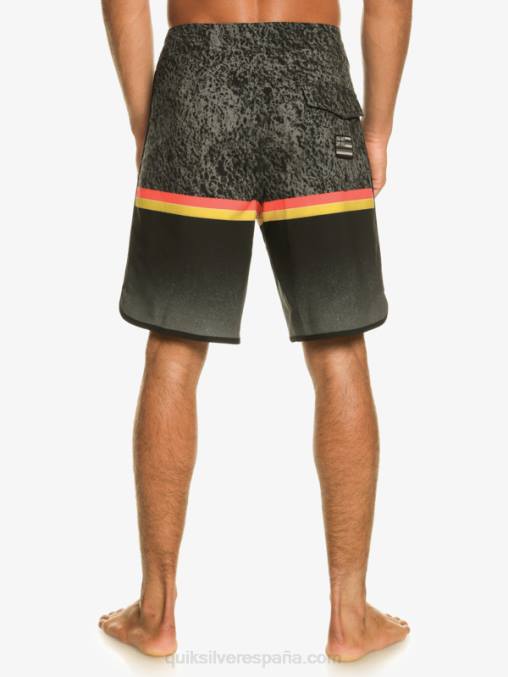 negro shorts de playa surfsilk division scallop 19 D6T4D1395 hombres Quiksilver