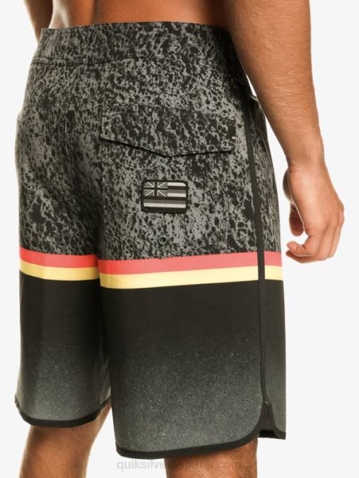 negro shorts de playa surfsilk division scallop 19 D6T4D1395 hombres Quiksilver