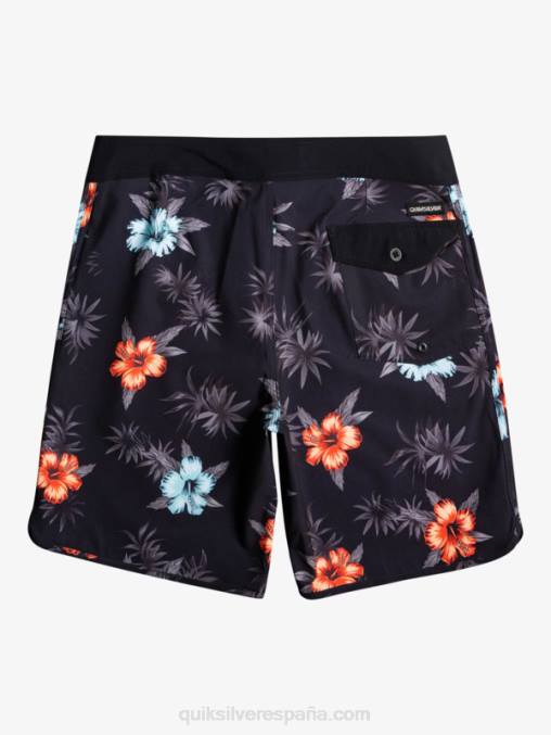 negro shorts de playa surfsilk festoneado 19 D6T4D1496 hombres Quiksilver