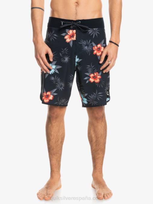 negro shorts de playa surfsilk festoneado 19 D6T4D1496 hombres Quiksilver