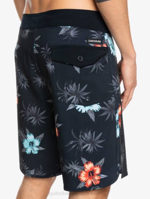 negro shorts de playa surfsilk festoneado 19 D6T4D1496 hombres Quiksilver