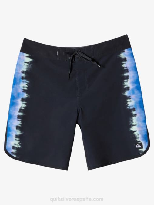 negro shorts de playa surfsilk festoneado 19 D6T4D216 hombres Quiksilver