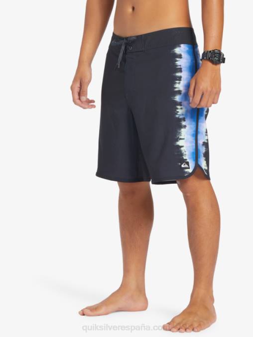 negro shorts de playa surfsilk festoneado 19 D6T4D216 hombres Quiksilver