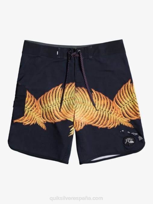 negro shorts de playa surfsilk hawaii scallop 19 D6T4D1881 hombres Quiksilver