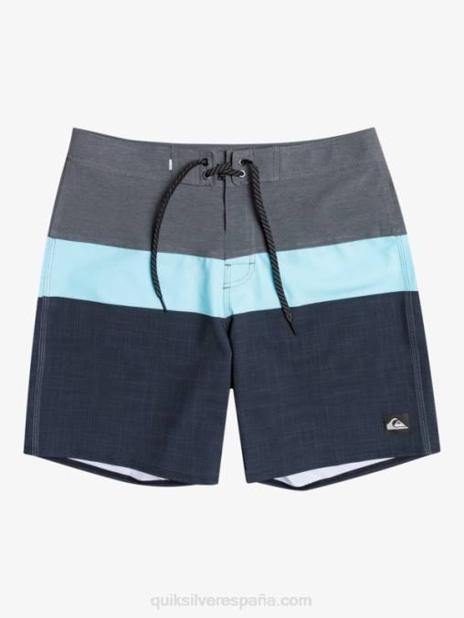 negro shorts de playa surfsilk panel 20 D6T4D1464 hombres Quiksilver