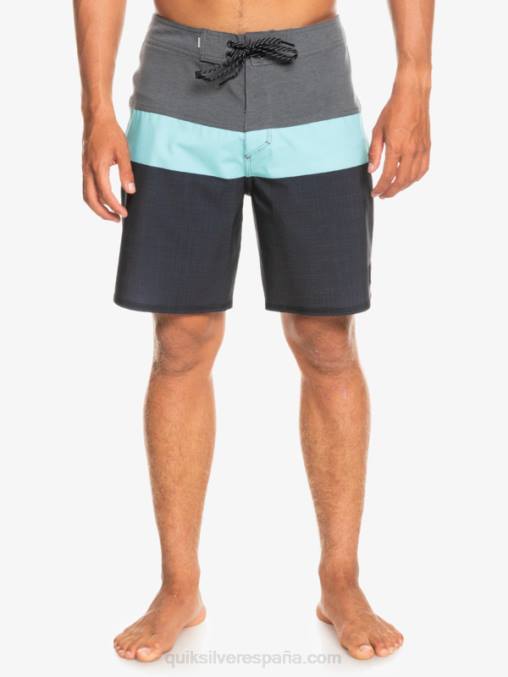 negro shorts de playa surfsilk panel 20 D6T4D1464 hombres Quiksilver