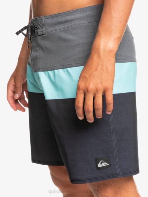 negro shorts de playa surfsilk panel 20 D6T4D1464 hombres Quiksilver