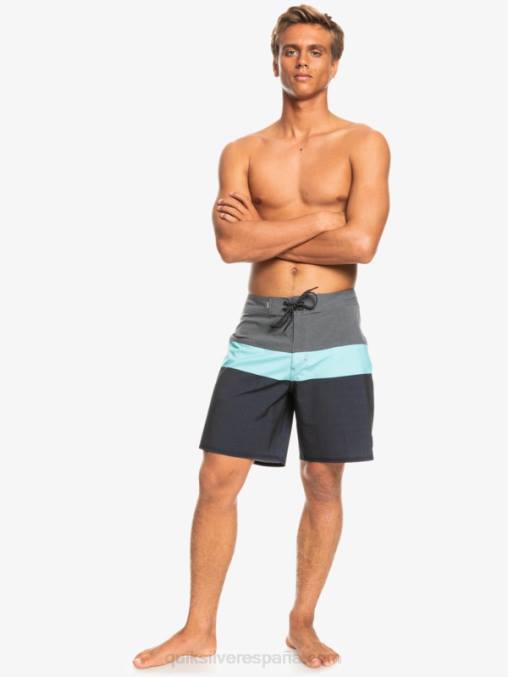 negro shorts de playa surfsilk panel 20 D6T4D1464 hombres Quiksilver