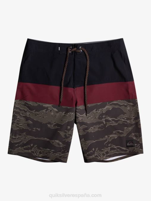 negro shorts de playa surfsilk panel 20 D6T4D1785 hombres Quiksilver