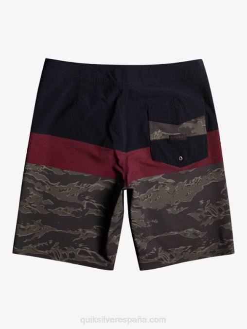 negro shorts de playa surfsilk panel 20 D6T4D1785 hombres Quiksilver