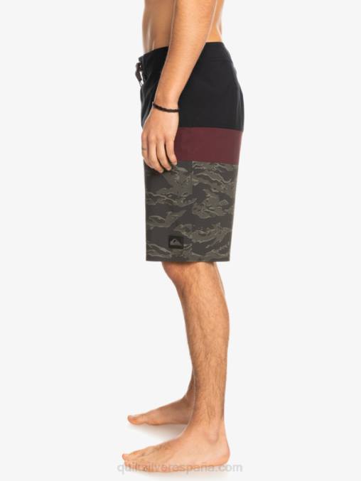 negro shorts de playa surfsilk panel 20 D6T4D1785 hombres Quiksilver