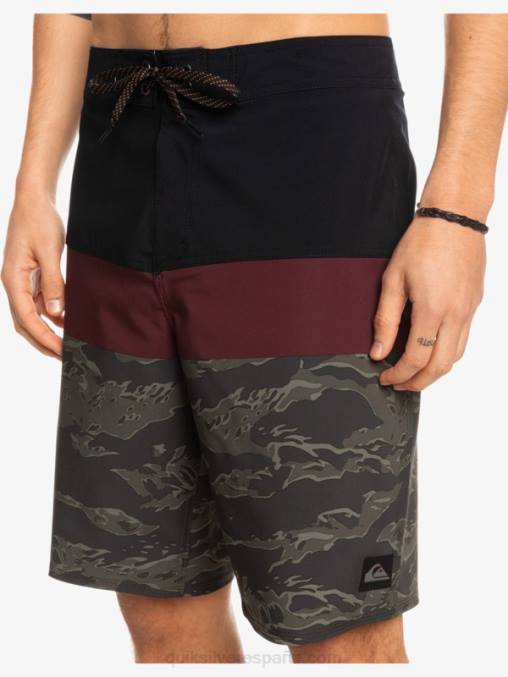 negro shorts de playa surfsilk panel 20 D6T4D1785 hombres Quiksilver