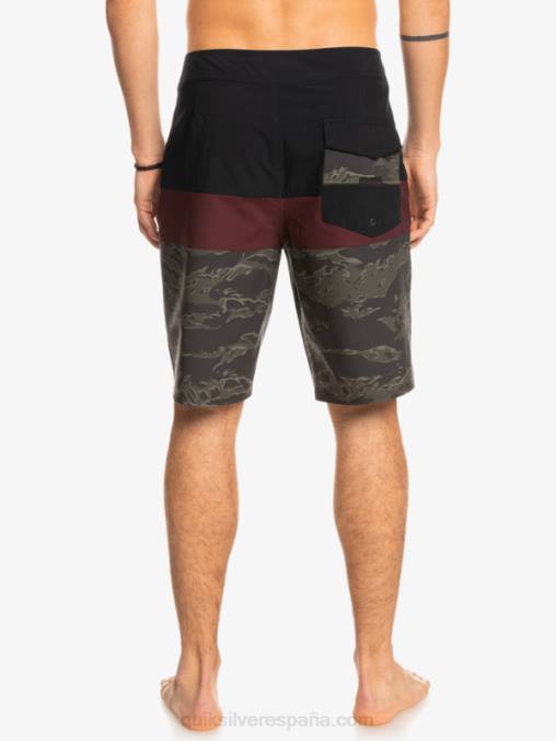 negro shorts de playa surfsilk panel 20 D6T4D1785 hombres Quiksilver