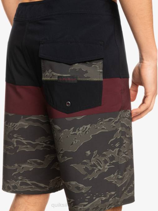 negro shorts de playa surfsilk panel 20 D6T4D1785 hombres Quiksilver