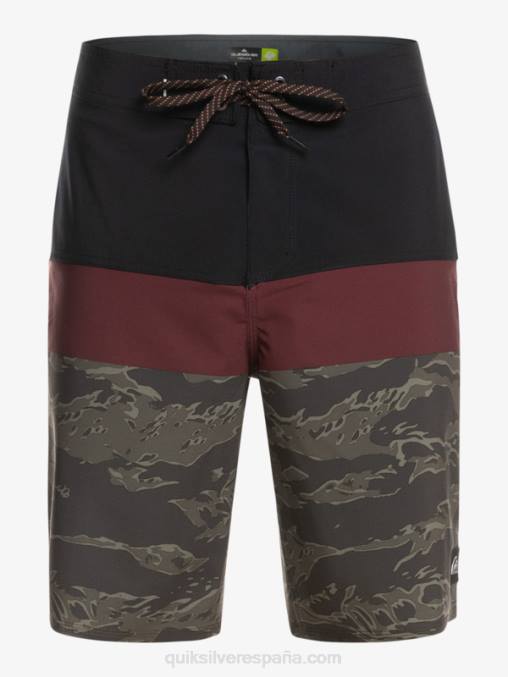 negro shorts de playa surfsilk panel 20 D6T4D1785 hombres Quiksilver