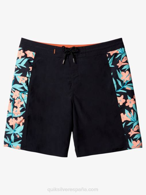 negro shorts de playa waterman cliffside solid 19 D6T4D415 hombres Quiksilver
