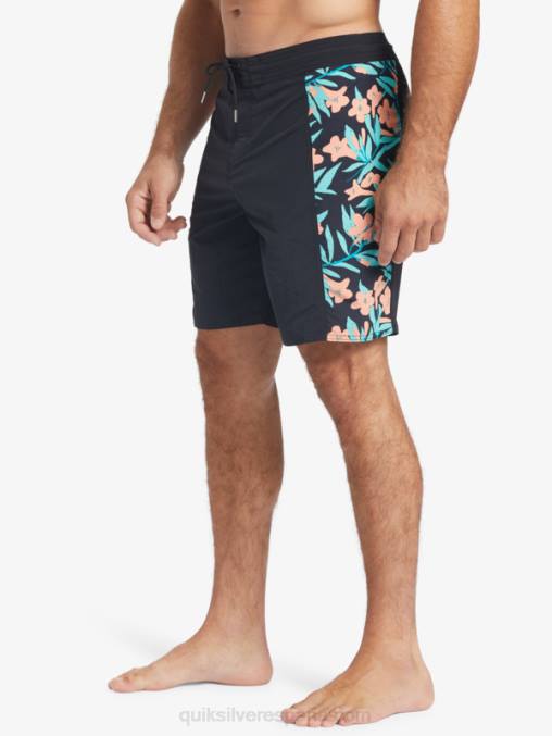 negro shorts de playa waterman cliffside solid 19 D6T4D415 hombres Quiksilver