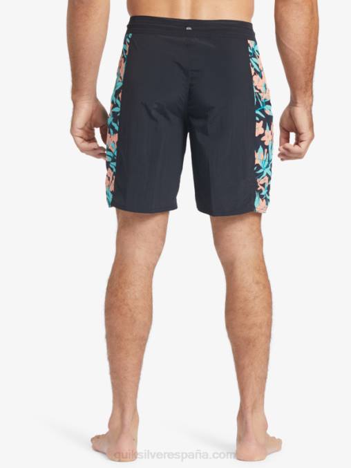 negro shorts de playa waterman cliffside solid 19 D6T4D415 hombres Quiksilver