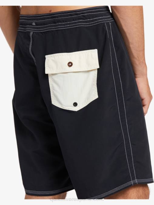 negro shorts de playa waterman retroceso 19 D6T4D1855 hombres Quiksilver