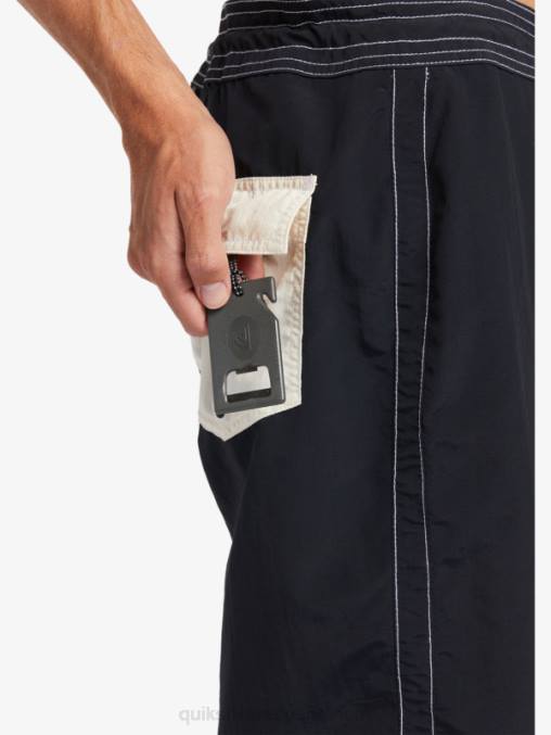 negro shorts de playa waterman retroceso 19 D6T4D1855 hombres Quiksilver
