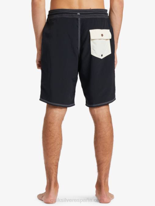 negro shorts de playa waterman retroceso 19 D6T4D1855 hombres Quiksilver