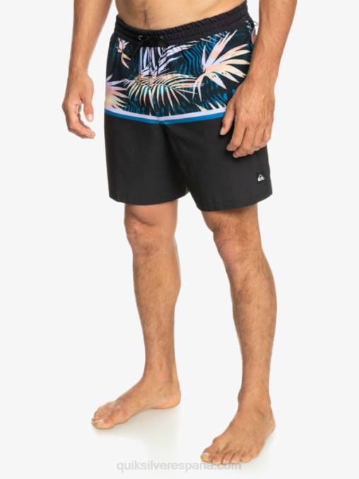 negro surfsilk division 17 voleas D6T4D1637 hombres Quiksilver