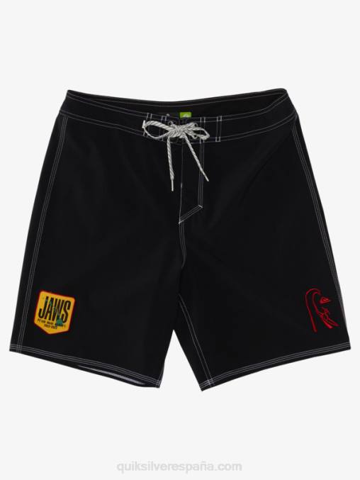 negro surfsilk mandíbulas 19 boardshorts D6T4D1126 hombres Quiksilver