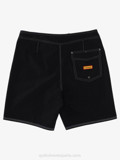 negro surfsilk mandíbulas 19 boardshorts D6T4D1126 hombres Quiksilver