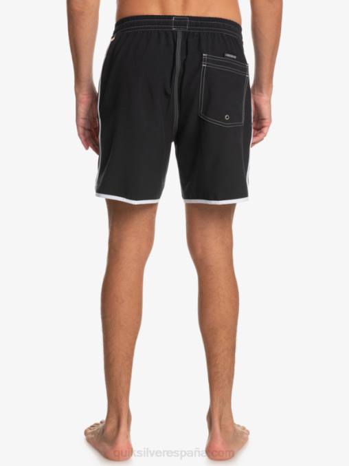 negro vieira original 17 voleas D6T4D200 hombres Quiksilver