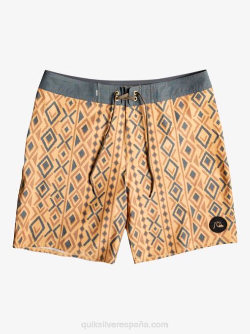 ocre shorts de playa de cáñamo elástico 69 18 D6T4D1816 hombres Quiksilver