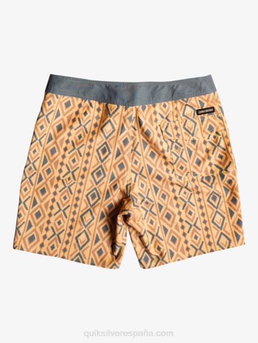 ocre shorts de playa de cáñamo elástico 69 18 D6T4D1816 hombres Quiksilver