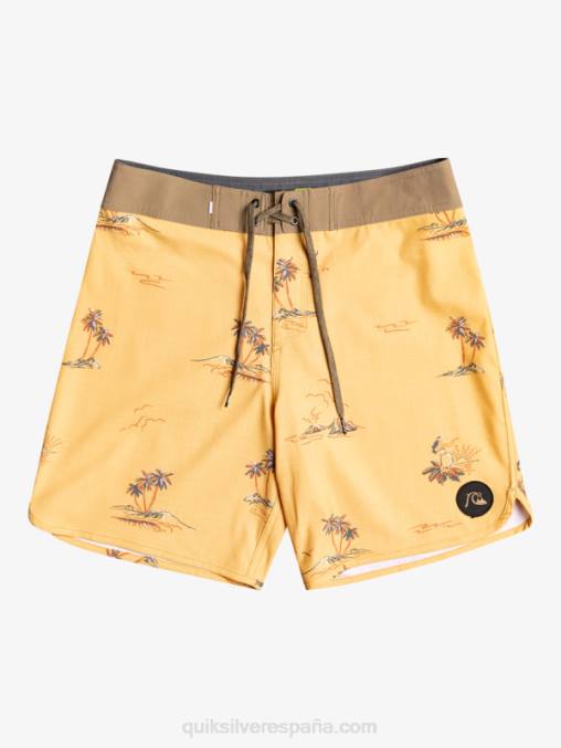 ocre shorts de playa surfsilk festoneado 19 D6T4D1497 hombres Quiksilver
