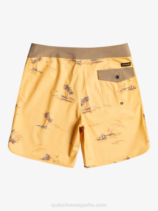 ocre shorts de playa surfsilk festoneado 19 D6T4D1497 hombres Quiksilver
