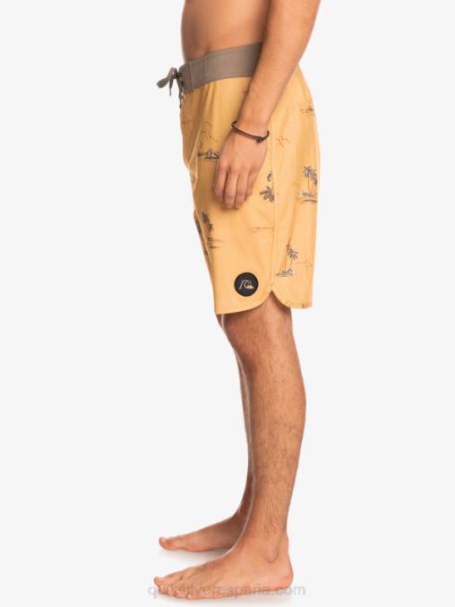 ocre shorts de playa surfsilk festoneado 19 D6T4D1497 hombres Quiksilver